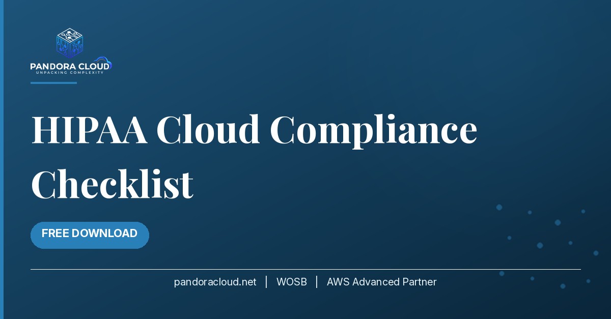 HIPAA in the cloud compliance checklist cover for healthcare SMBs
